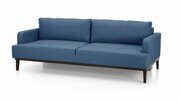 Прямой диван-кровать Бонифатий Лайт синего цвета