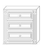Комод Патрицио Аврелья 0,3 с 2-я пилястрами
