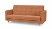 Прямой диван-кровать Бенедетто Лайт оранжевого цвета